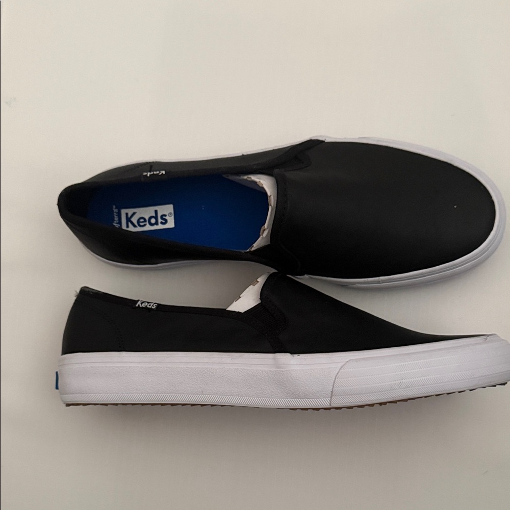 Women Keds Black Slip-On Sneakers